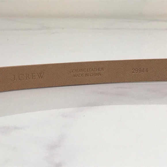 J.Crew Mixed Leather Rivet Tan & Black Thin Belt - Picture 7 of 8